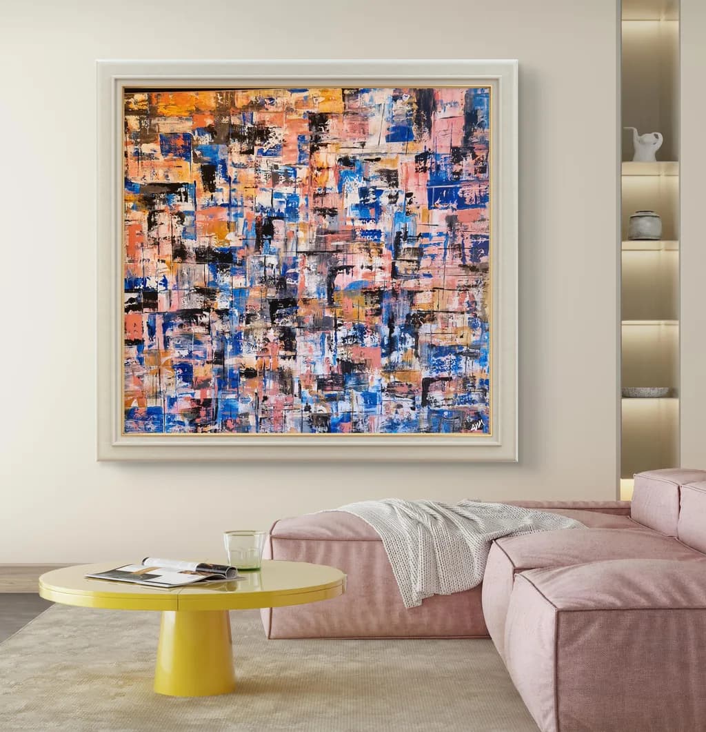 Vibrant Harmony: A Kaleidoscope of Colorful Textures in Abstract Art