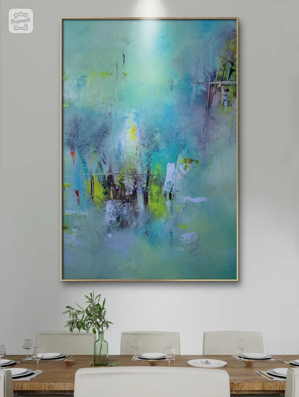 Whispers of Serenity: An Abstract Journey Through Color and Light