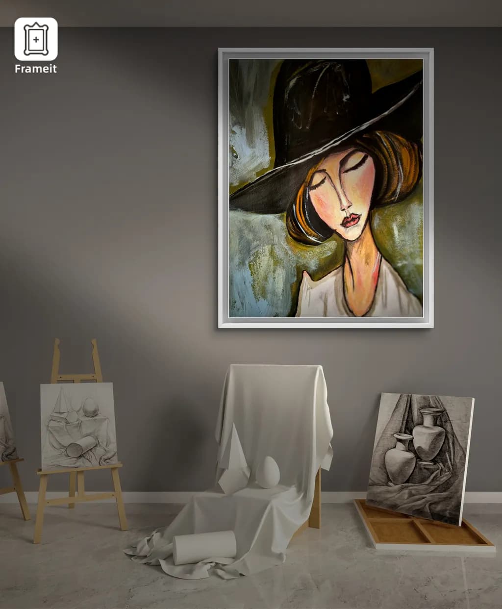 Whispers of Elegance: A Modern Portrait in Creative Expression