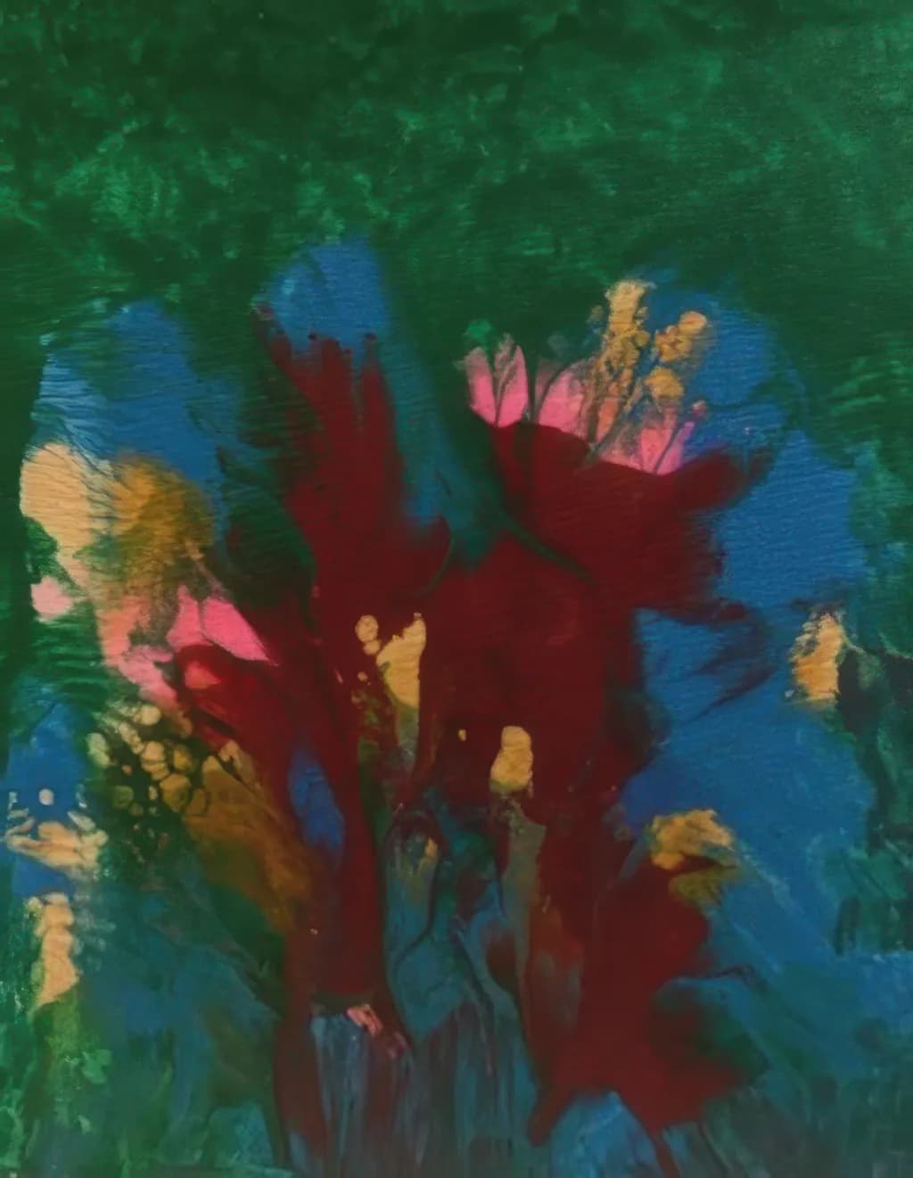 Vibrant Fluidity: An Abstract Expression of Colorful Emotions