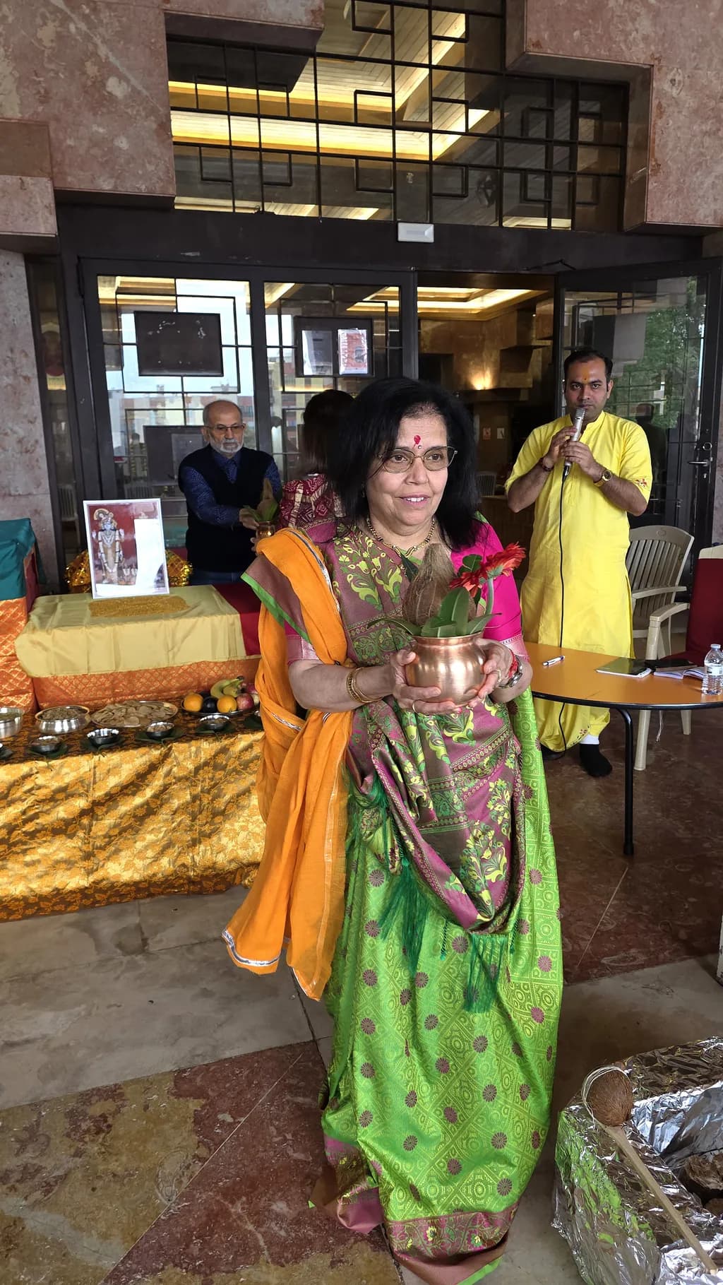 Celebration of Tradition: A Vibrant Ceremony in Colorful Attire and Cultural Richness