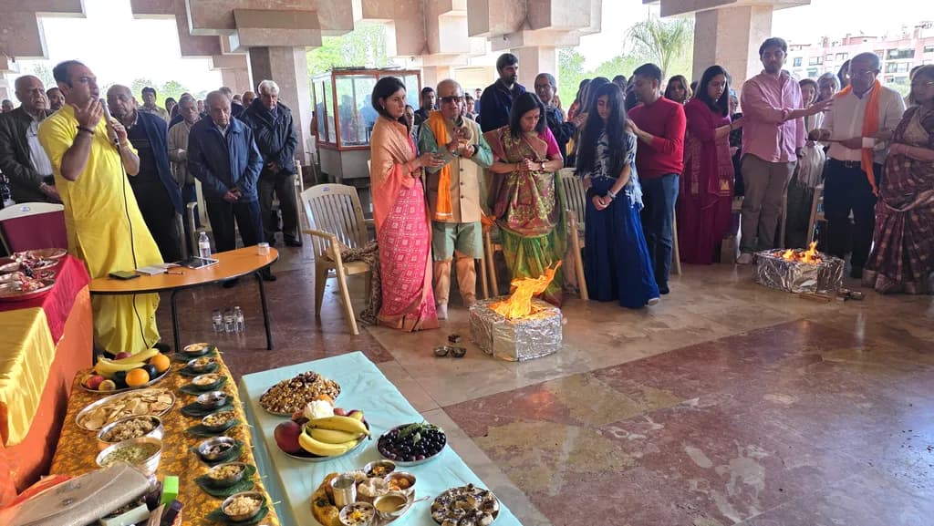Celebration of Tradition: A Vibrant Community Ritual Unfolds