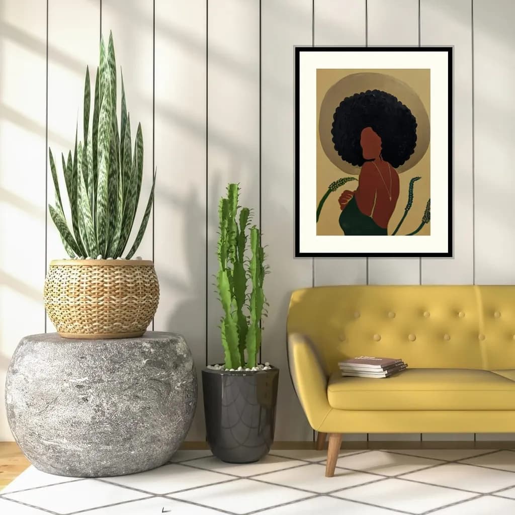 Embracing Nature: A Modern Portrait of Serenity and Strength in Interior Design
