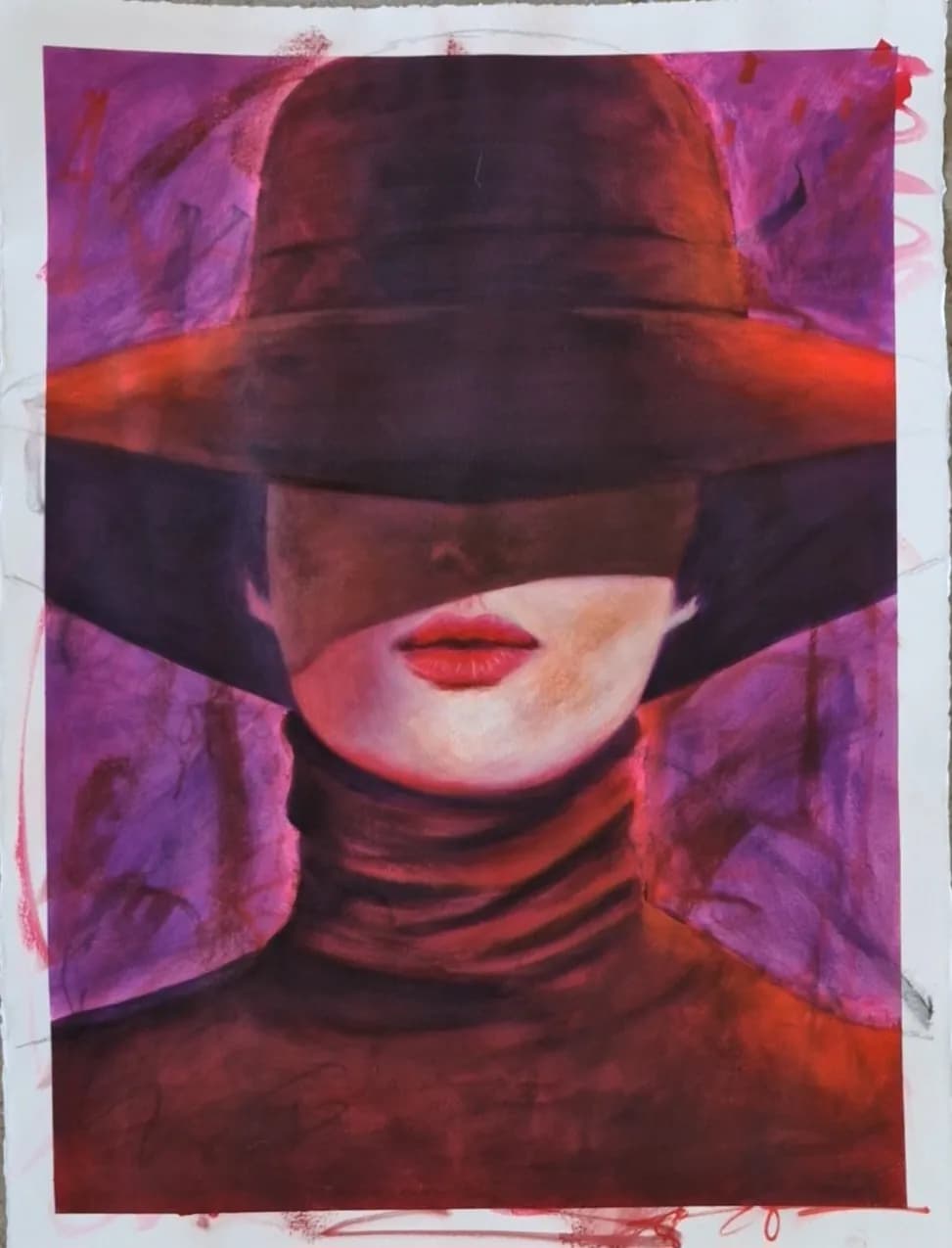 Mysterious Elegance: An Abstract Portrait of Enigma and Style