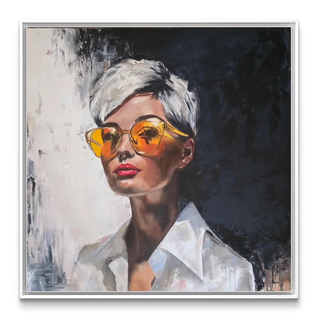 Radiant Reflections: A Modern Muse in Yellow Shades