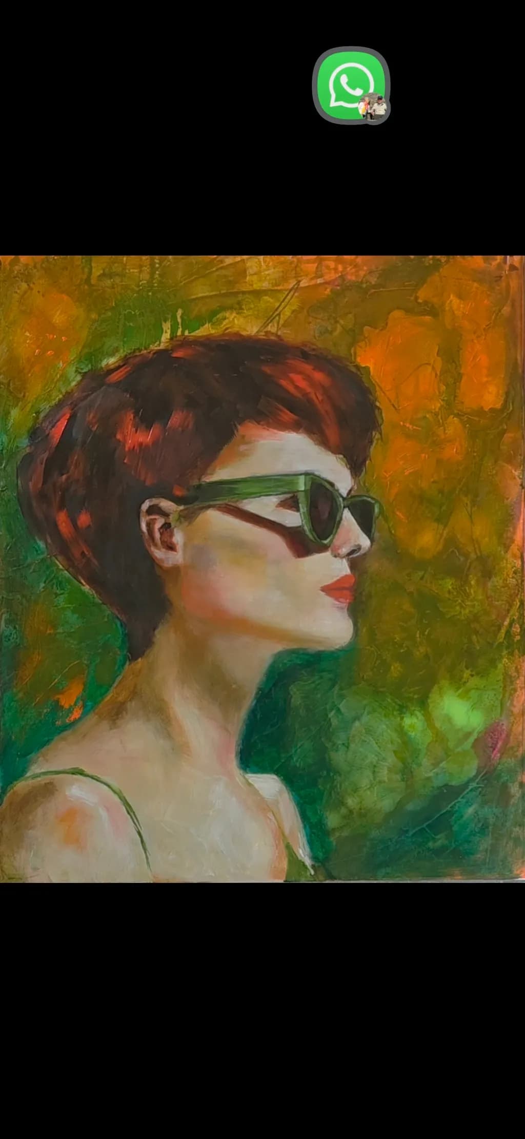 Whispers of Color: A Portrait of Elegance and Mystery