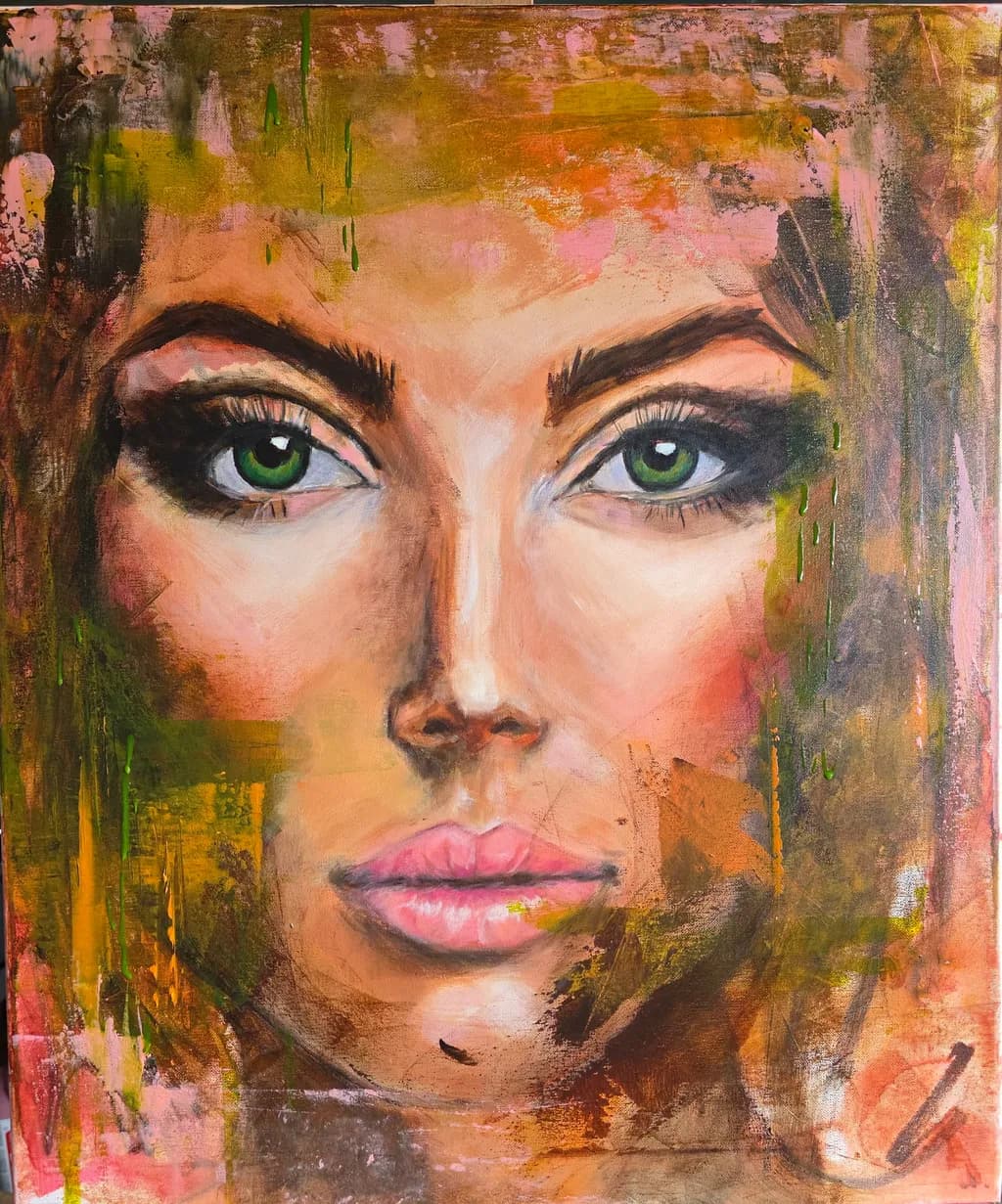 Whispers of Emotion: A Portrait of Inner Strength and Beauty