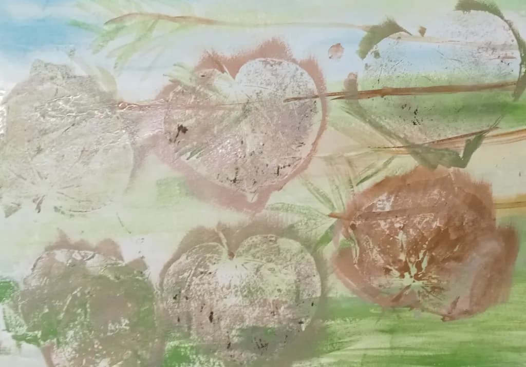Whispers of Nature: An Abstract Dance of Colors and Textures