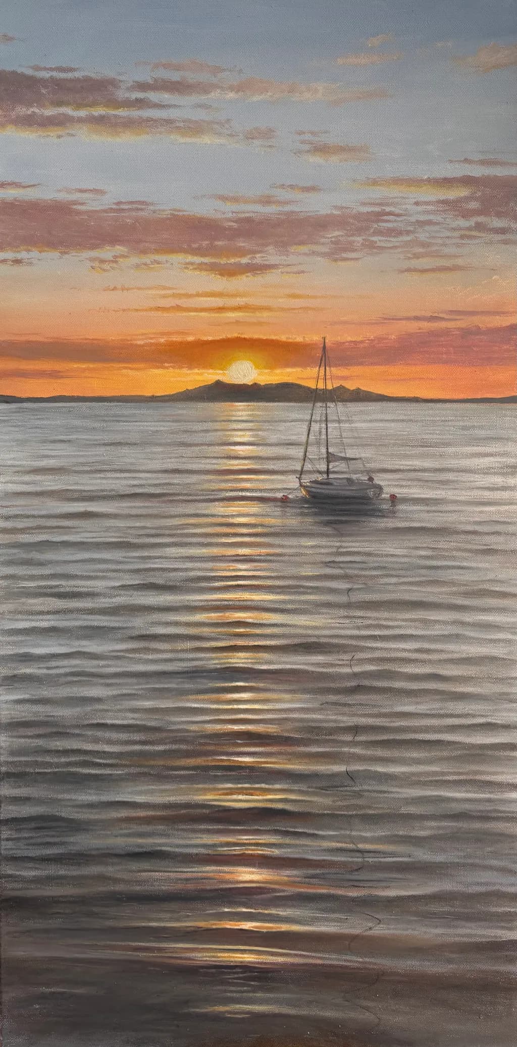 Sunset Sailboat