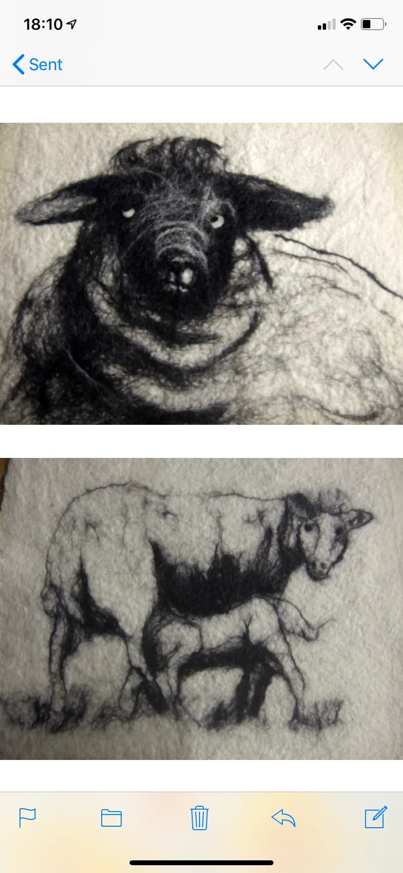 Whispers of the Past: A Felted Journey Through Sheep and Cow Realms