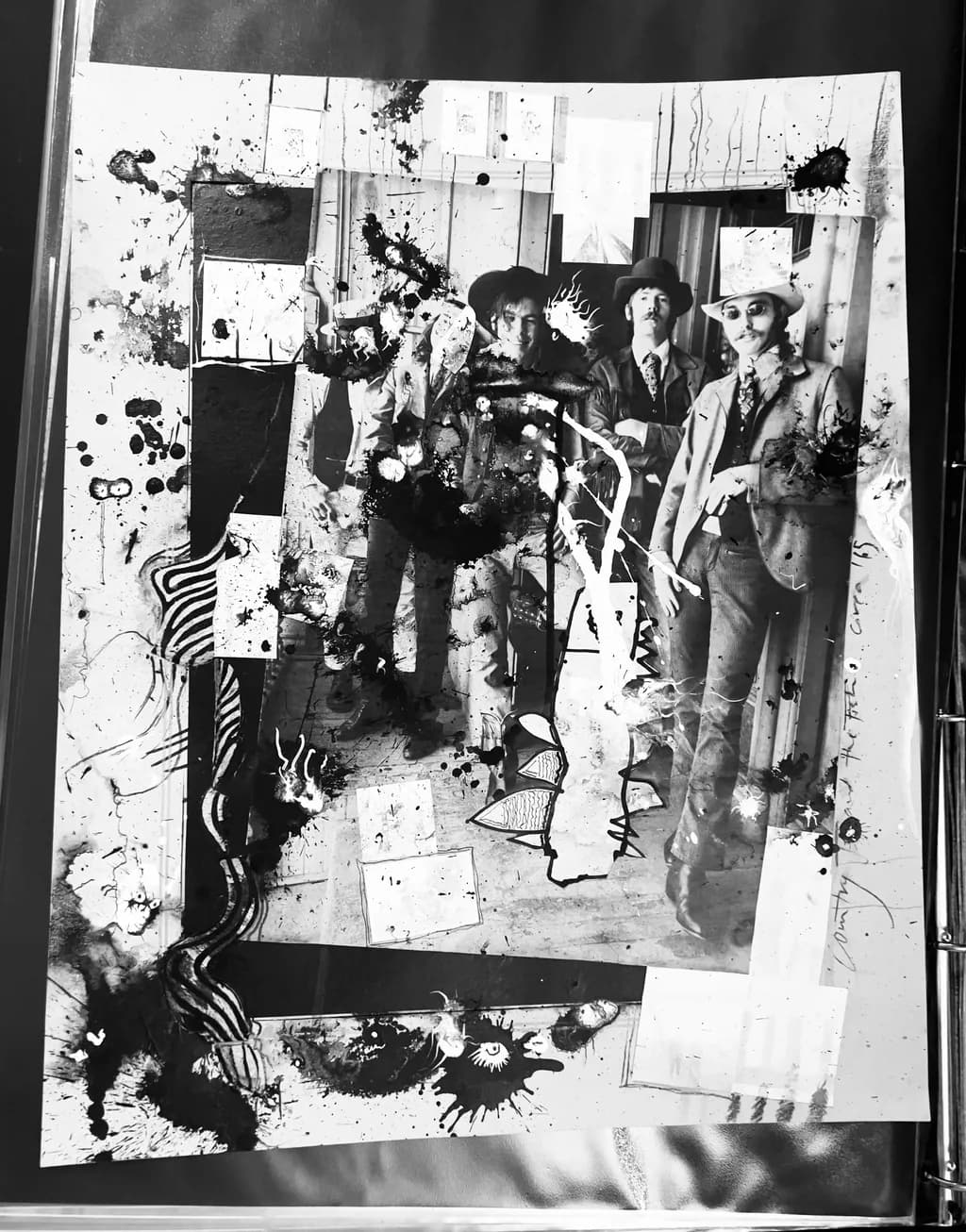 Whispers of Chaos: An Abstract Monochrome Journey Through Vintage Expressionism