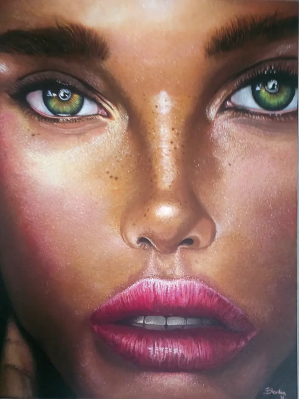 Ethereal Gaze: A Portrait of Beauty and Emotion
