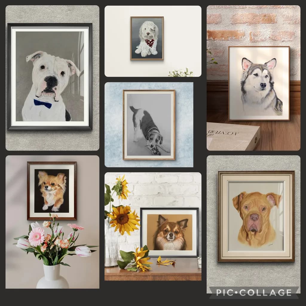 Whimsical Canine Portraits: A Heartfelt Collection of Dog Artistry