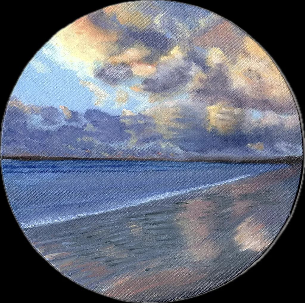 Serenity in Reflection: A Coastal Dreamscape at Dusk