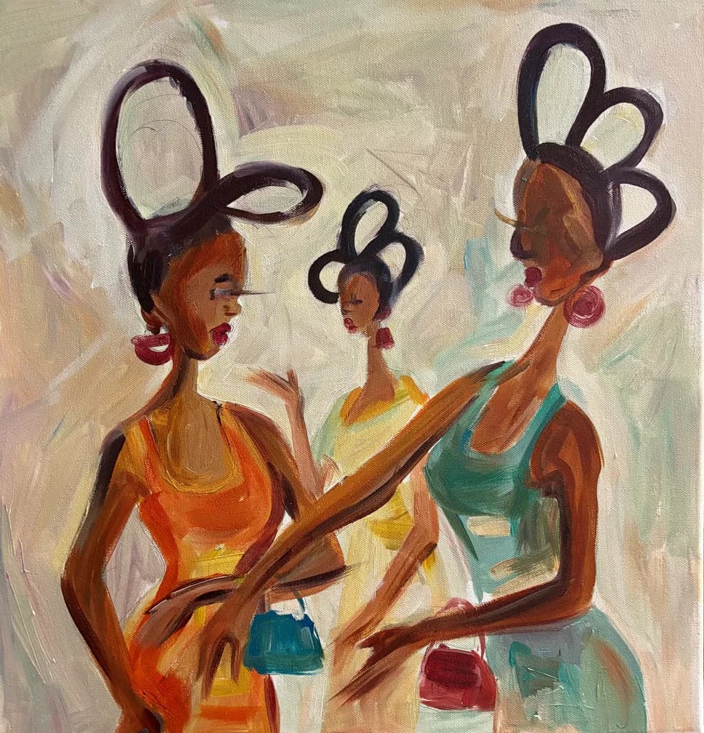 Whispers of Elegance: A Celebration of Style and Sisterhood in Vibrant Hues