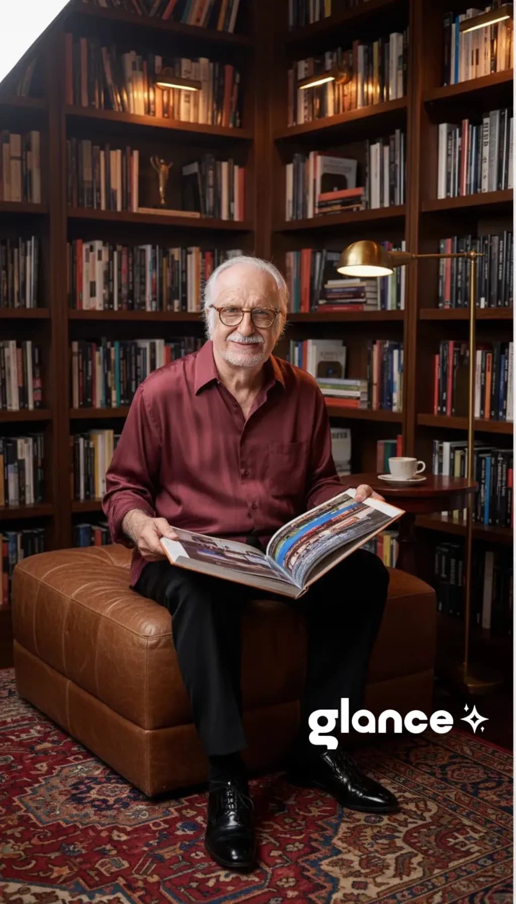 Wisdom in Pages: A Portrait of Reflection and Discovery