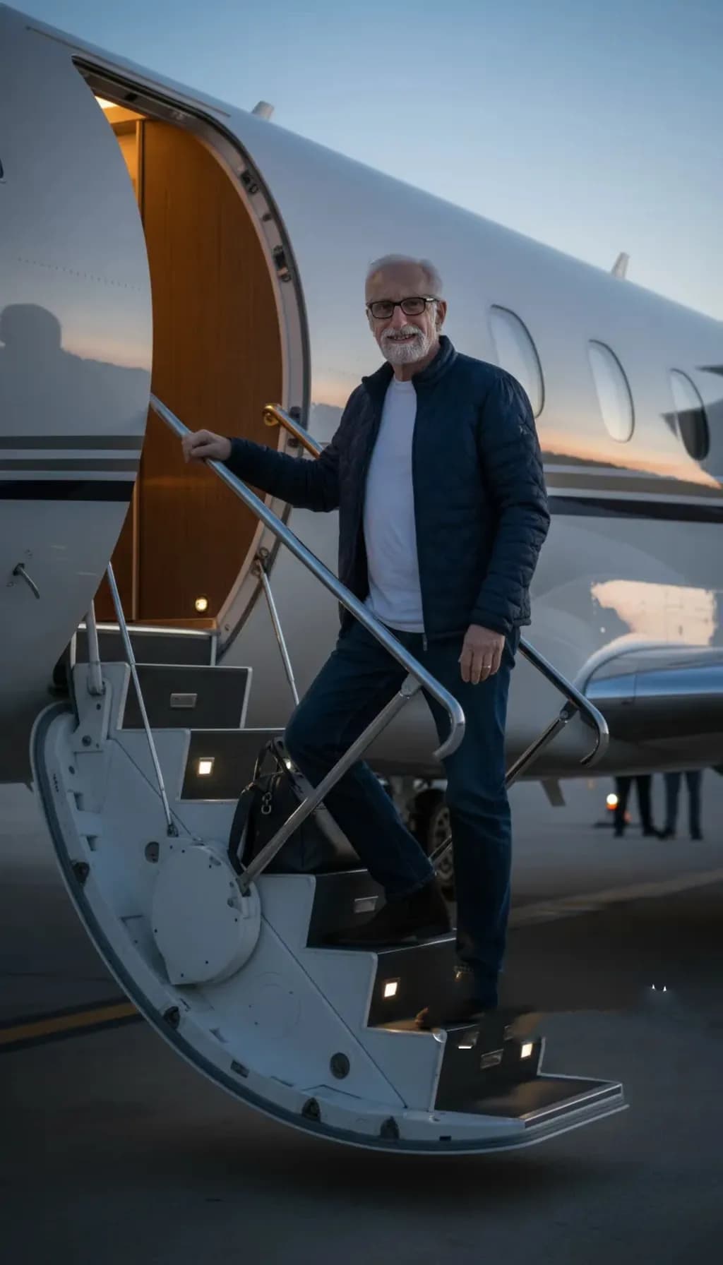 Jet-Set Elegance: A Journey Begins at Dusk