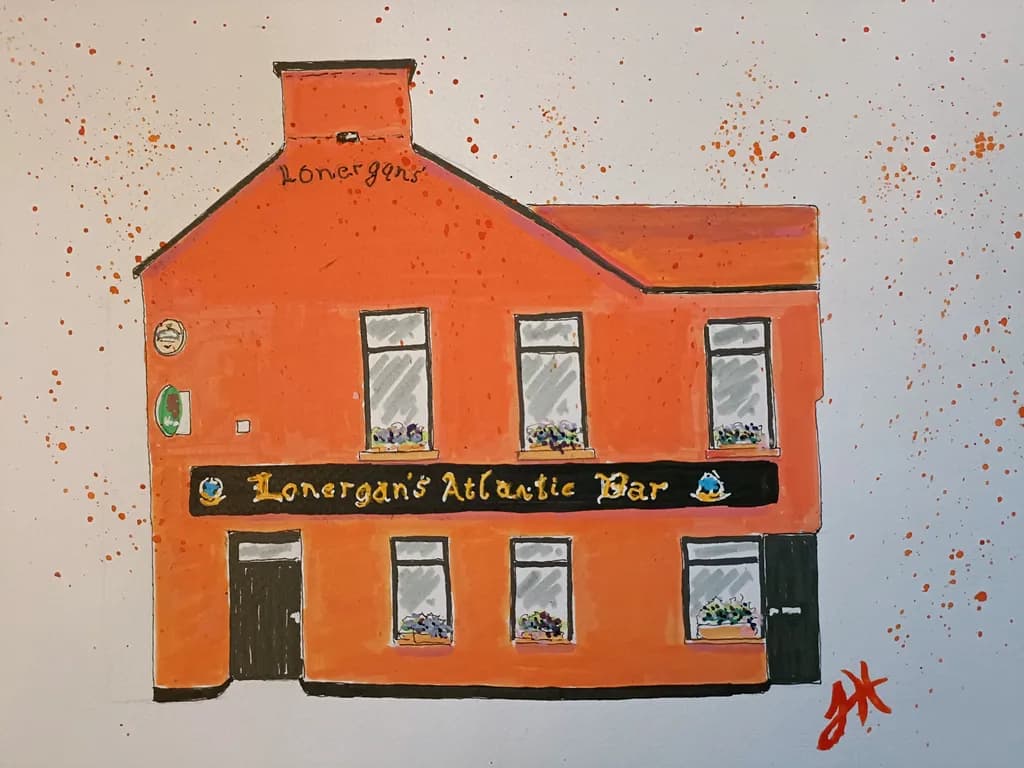 Vibrant Charm of Lonergan's Atlantic Bar: A Colorful Tribute to Community and Culture