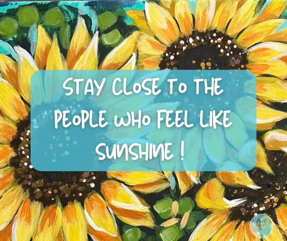 Sunshine Vibes: Embrace the Joy of Positive Connections with Colorful Sunflowers