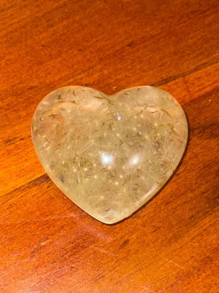 Heart of Nature: A Transparent Gemstone Embracing the Essence of Love and Serenity