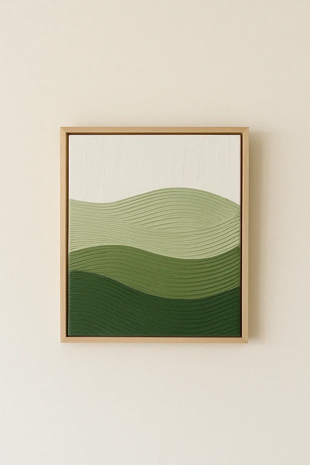 Serenity in Green: A Textured Landscape of Tranquil Hills