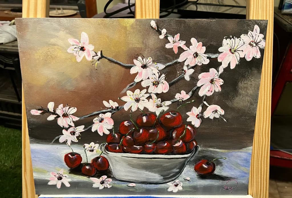 Cherry Blossom Delight: A Vibrant Harmony of Nature's Bounty in Bloom