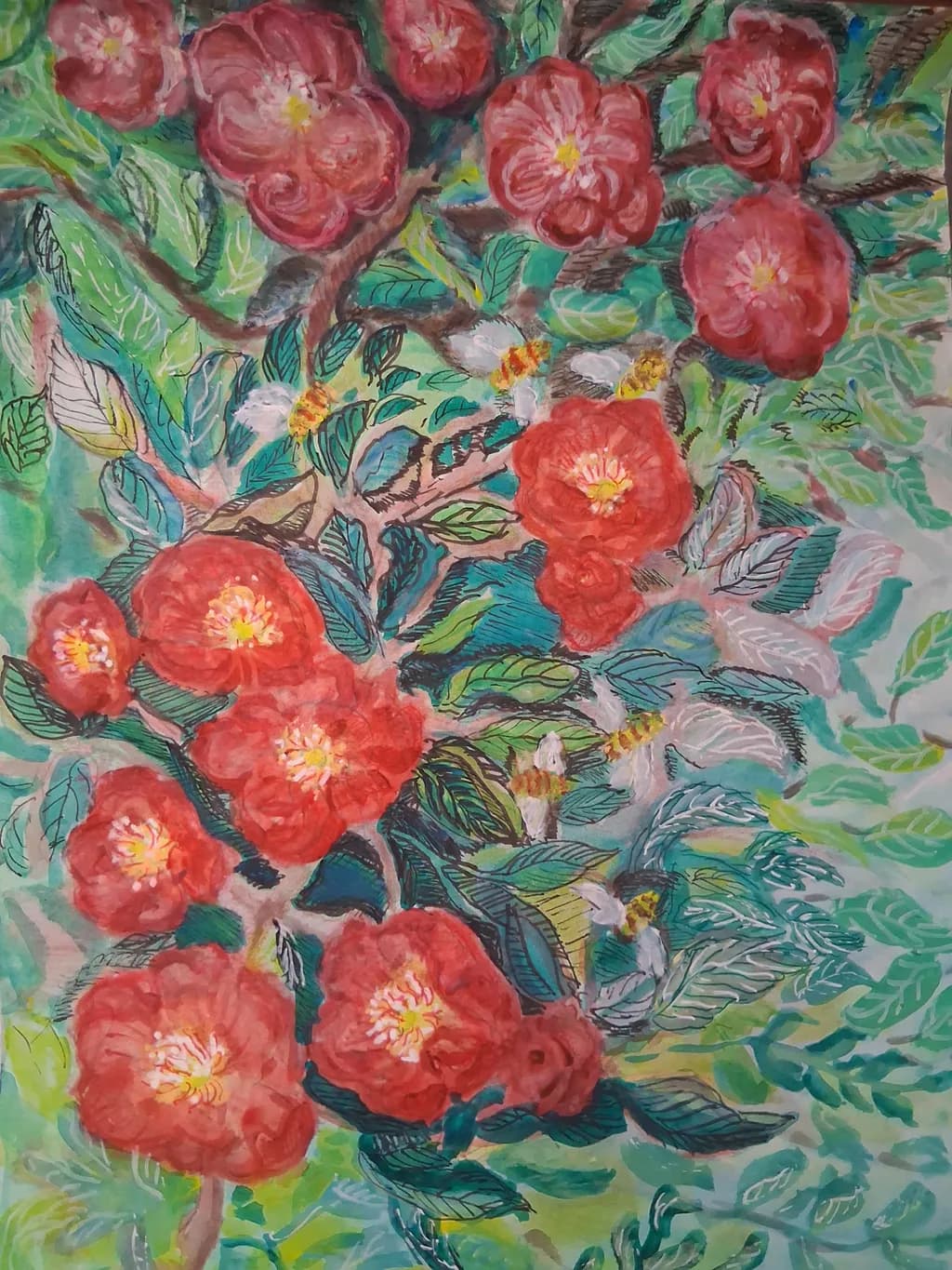 Crimson Blooms
