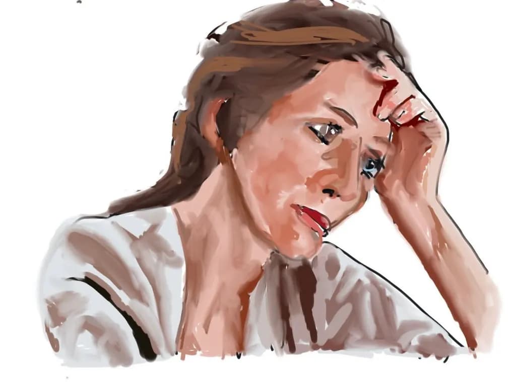 Contemplative Solitude: A Portrait of Inner Turmoil and Reflection