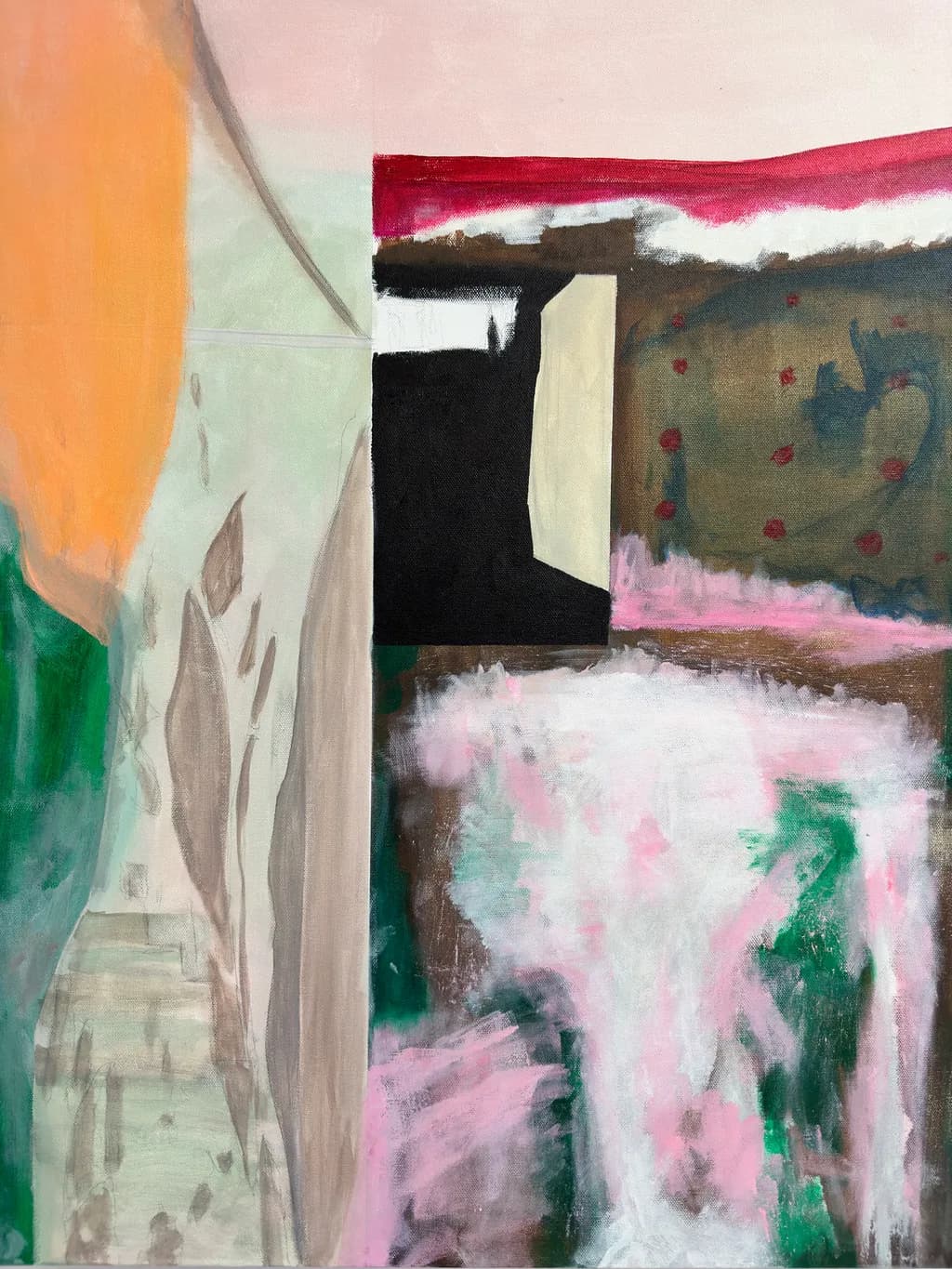 Whimsical Whispers: A Playful Dance of Color and Form in Abstract Expressionism