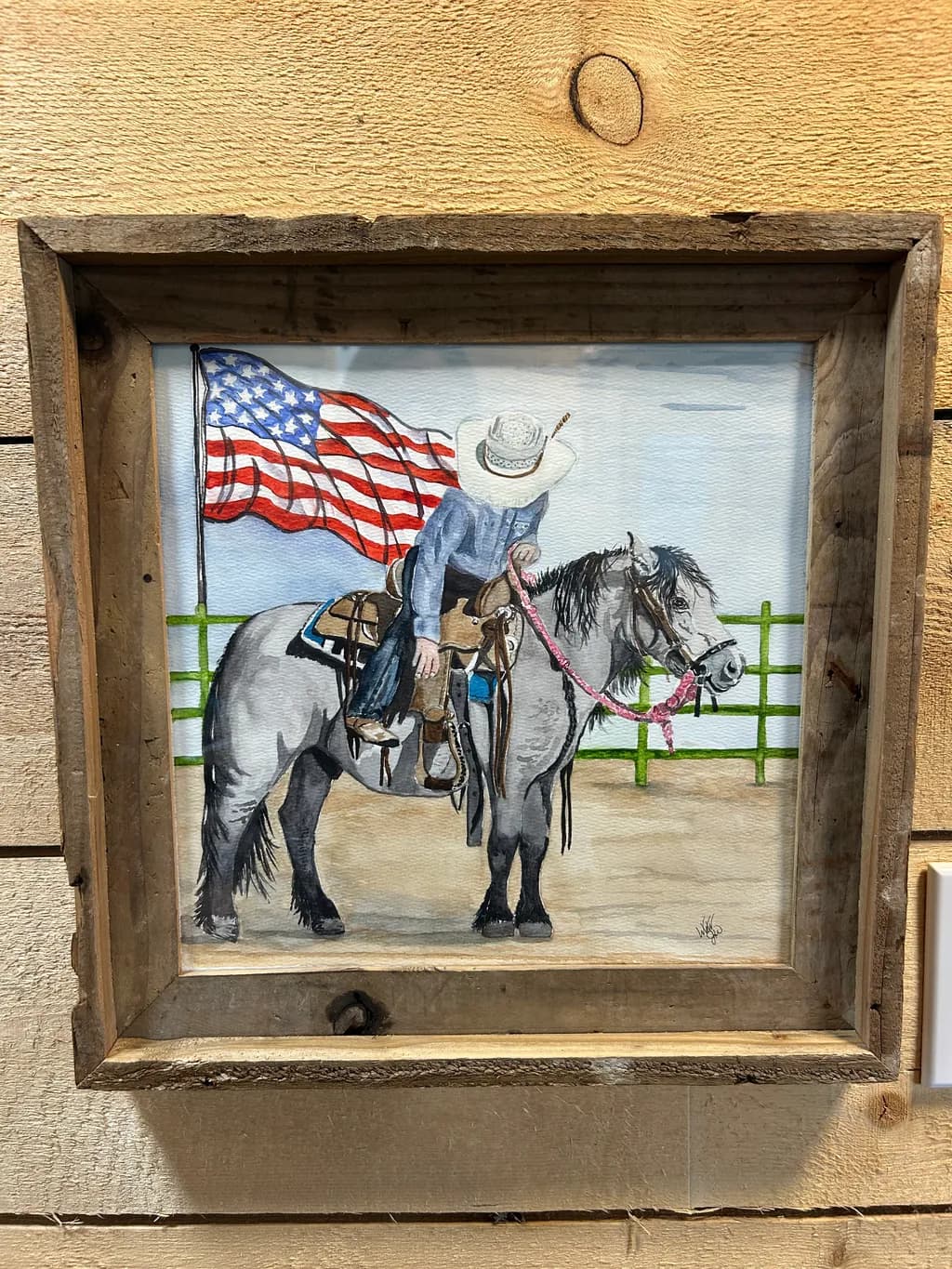 Riding with Pride: A Cowboy's Tribute to the American Spirit