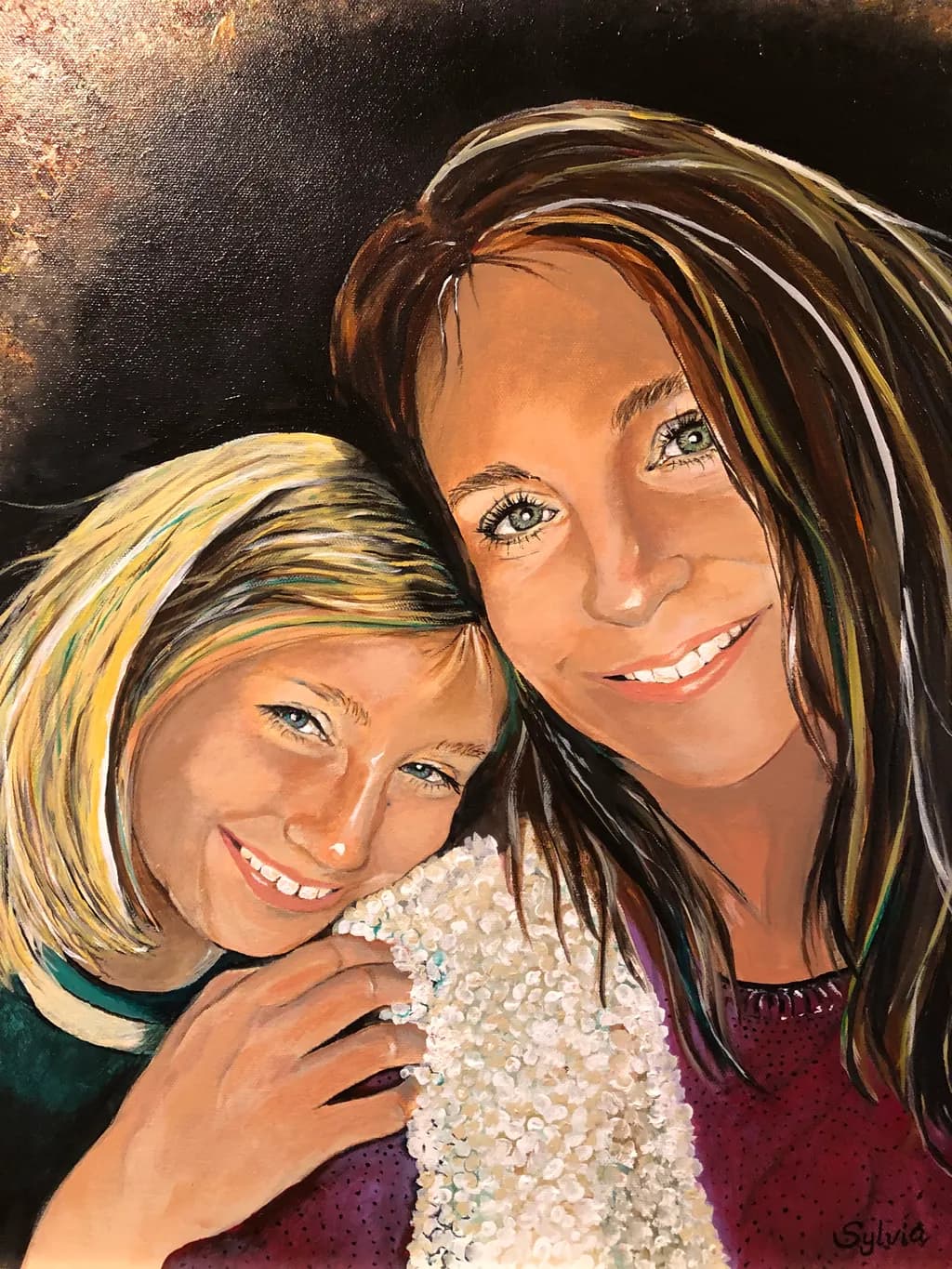 Radiant Bonds: A Heartfelt Portrait of Friendship and Joy