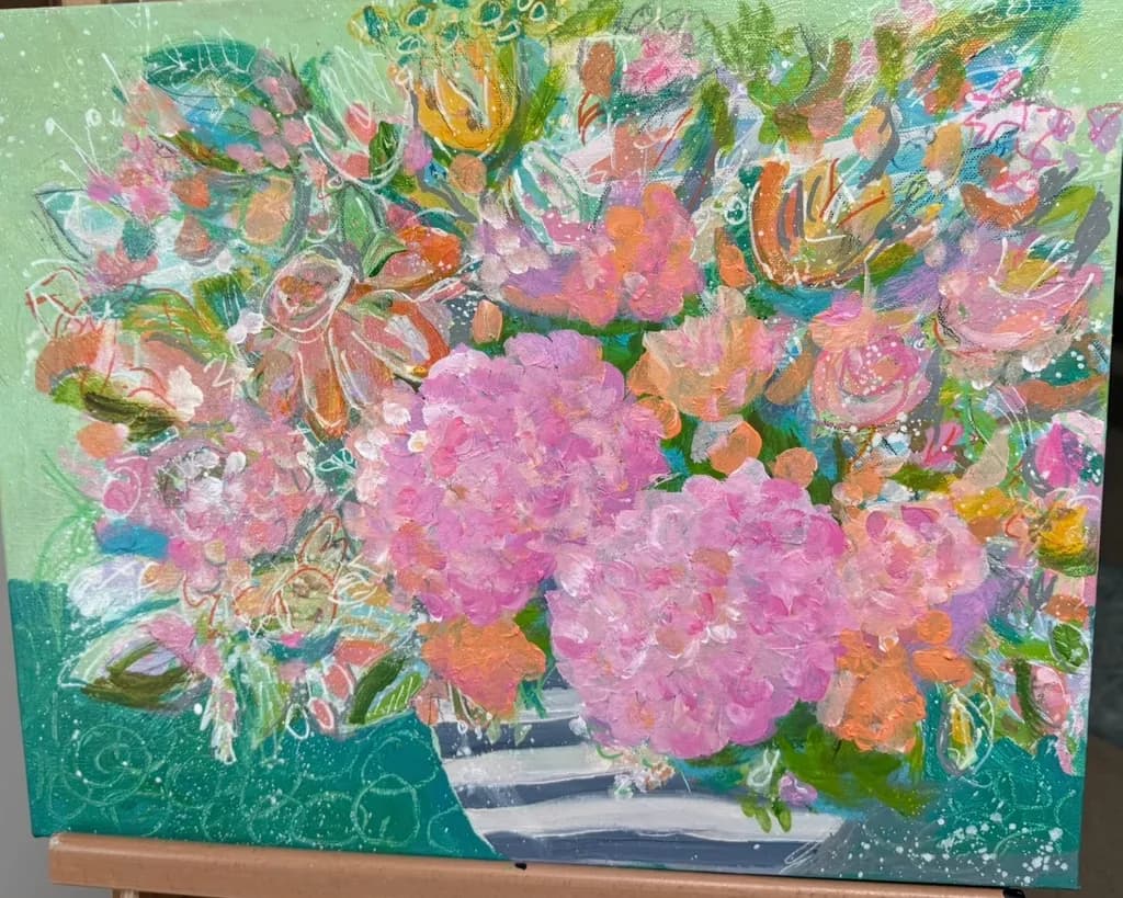 Pink Hydrangea Bloom