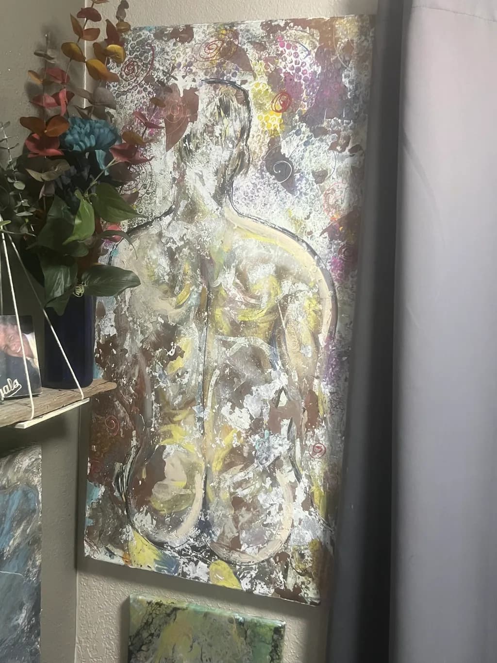 Ethereal Embrace: A Colorful Journey Through Abstract Human Form