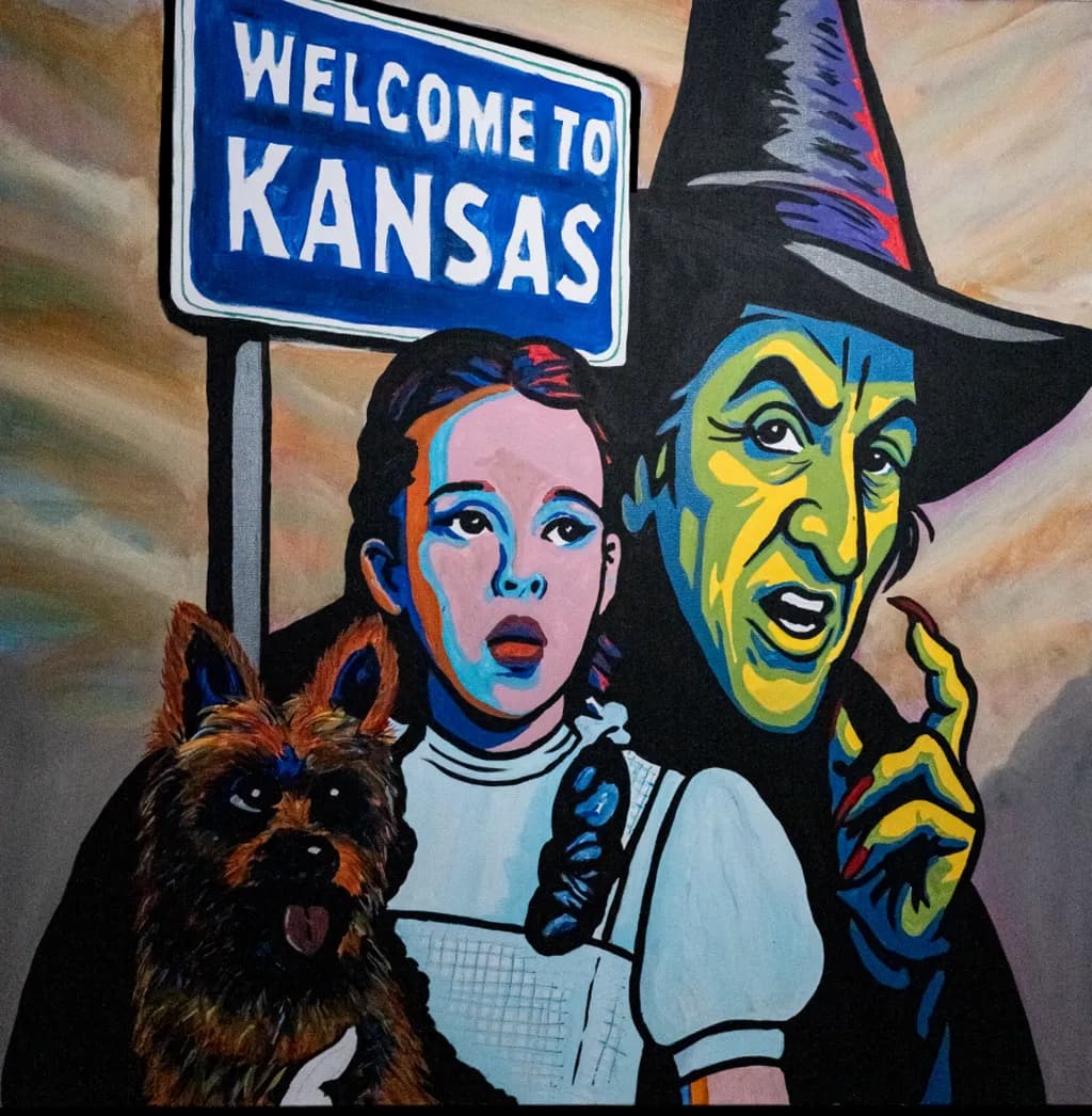 Welcome to Kansas: A Colorful Encounter with Iconic Fantasy Characters