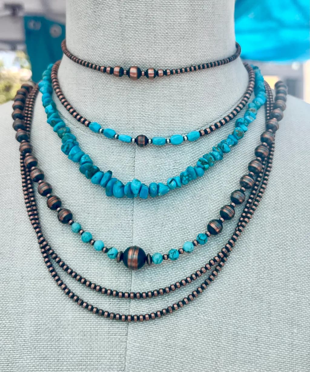 Turquoise Harmony: A Handcrafted Southwestern Necklace Collection for Timeless Elegance