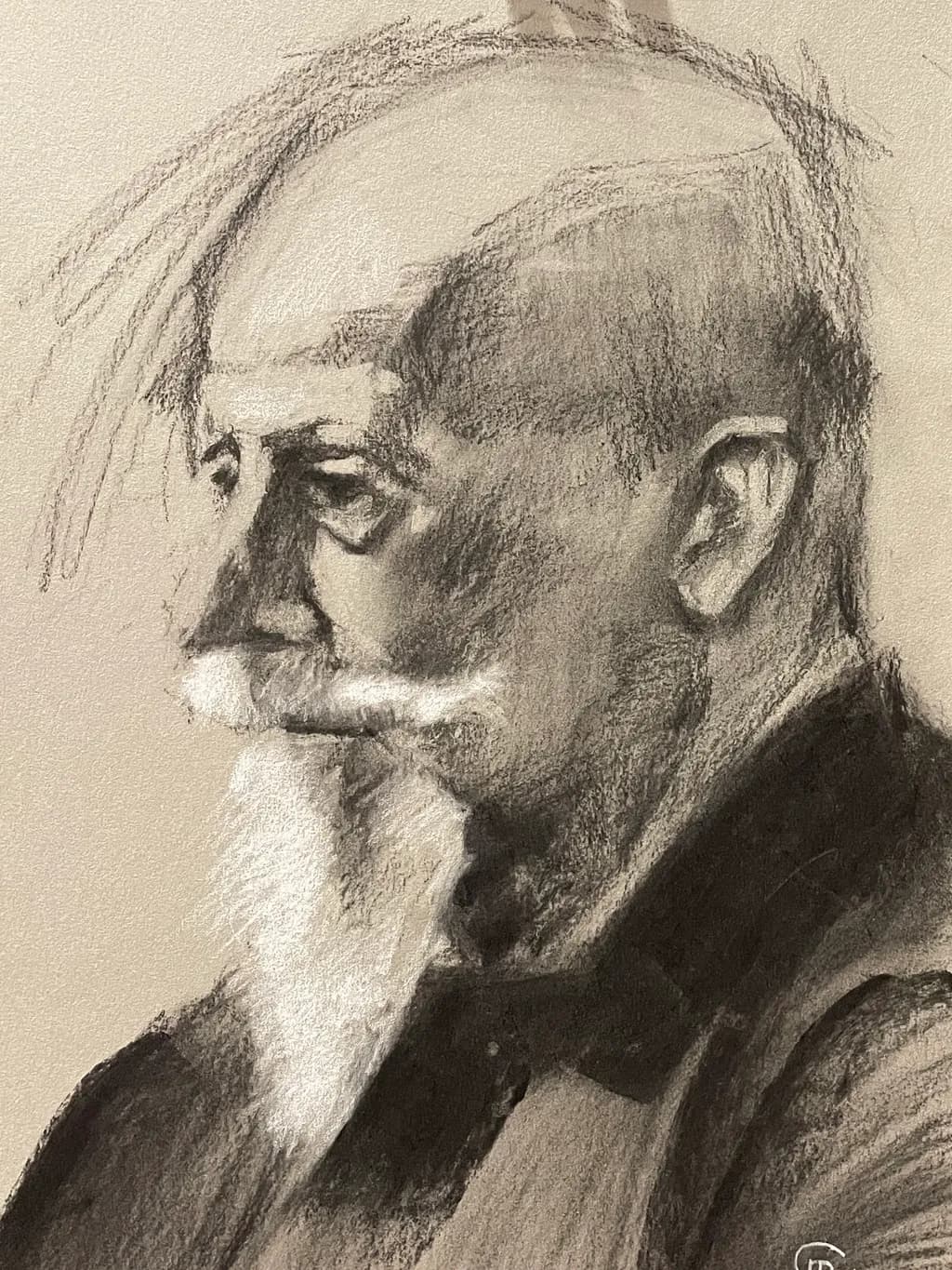 Elderly Wisdom: A Monochrome Portrait of Character and Time