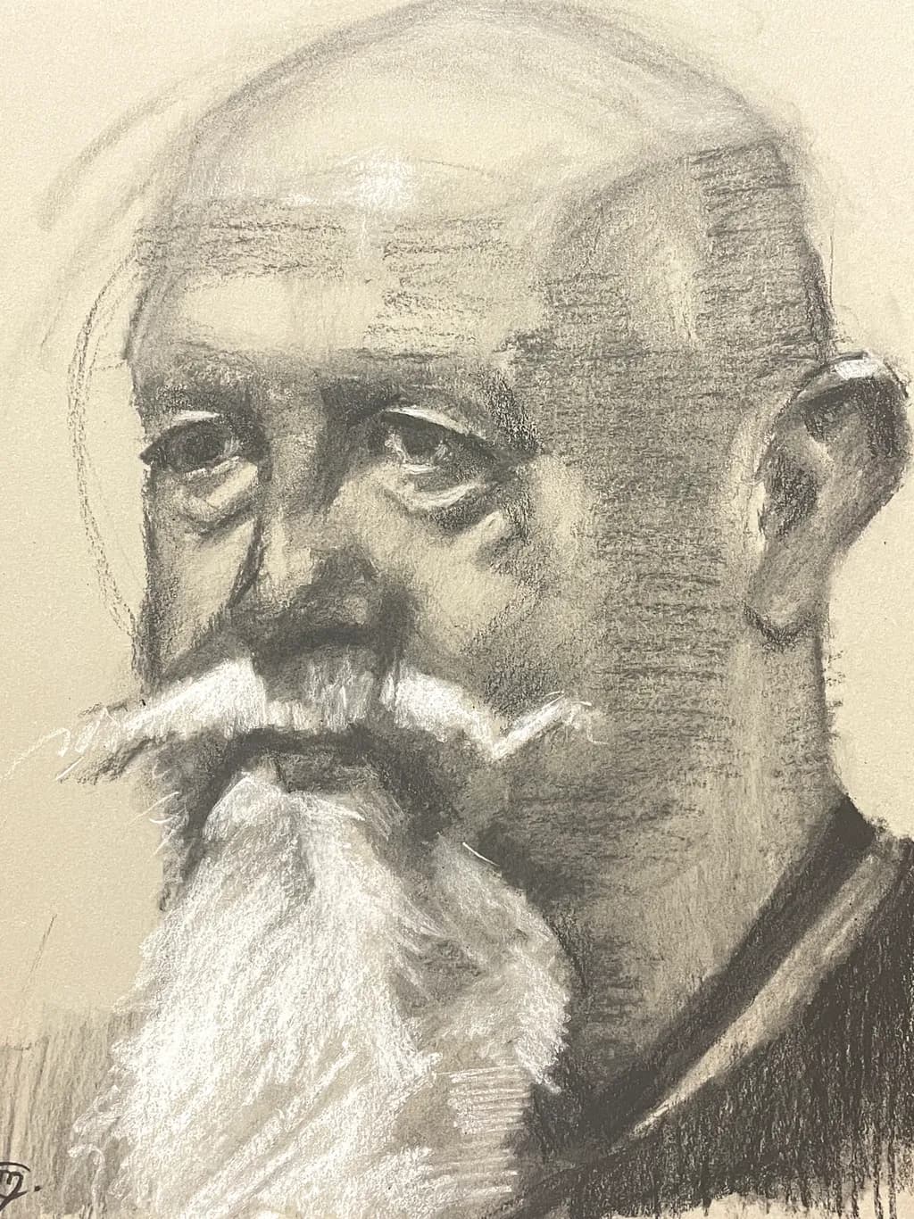 Whispers of Wisdom: A Monochrome Portrait of Character and Expression