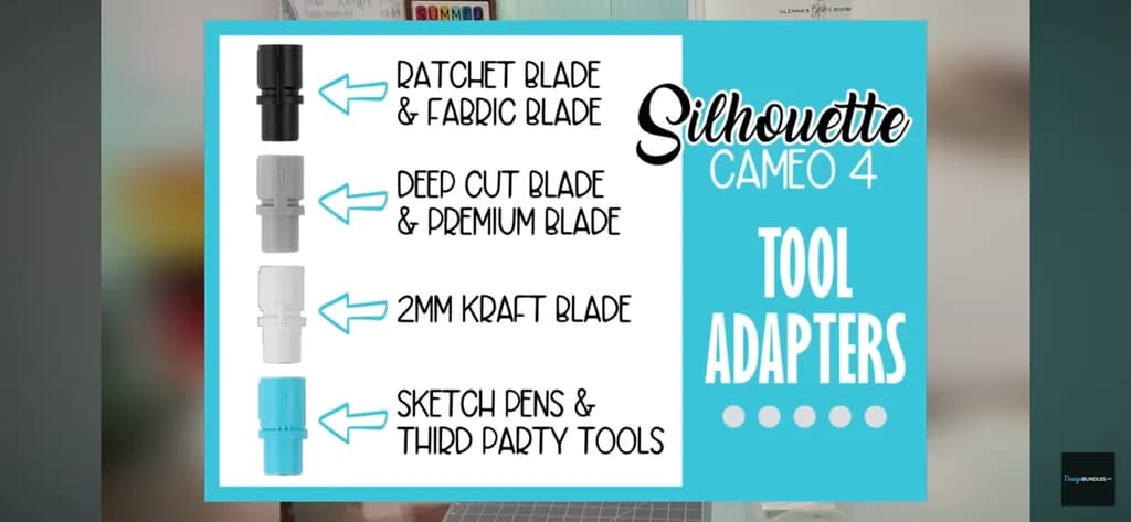 Crafting Essentials: Silhouette Cameo 4 Tool Adapters for Precision Cutting and Creative Projects