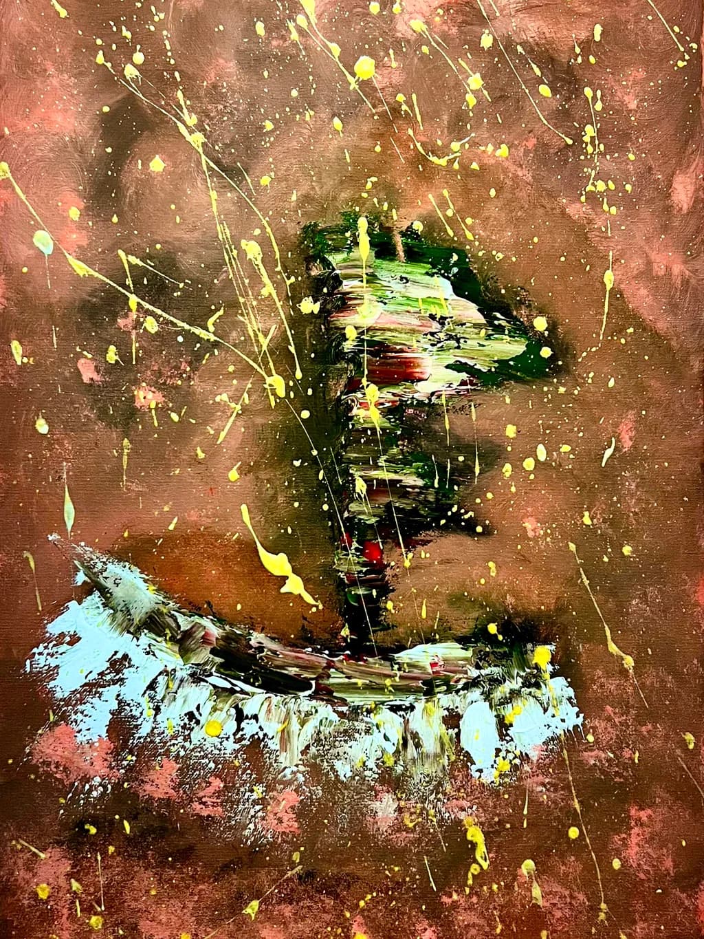Vibrant Whispers: An Abstract Dance of Color and Emotion