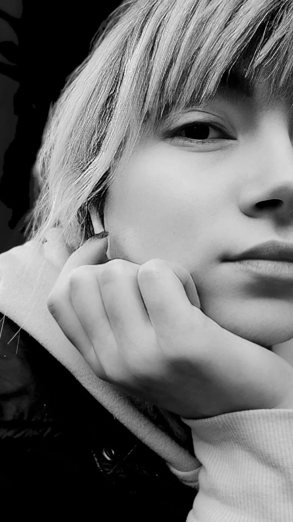 Whispers of Contemplation: A Monochrome Portrait of Serenity