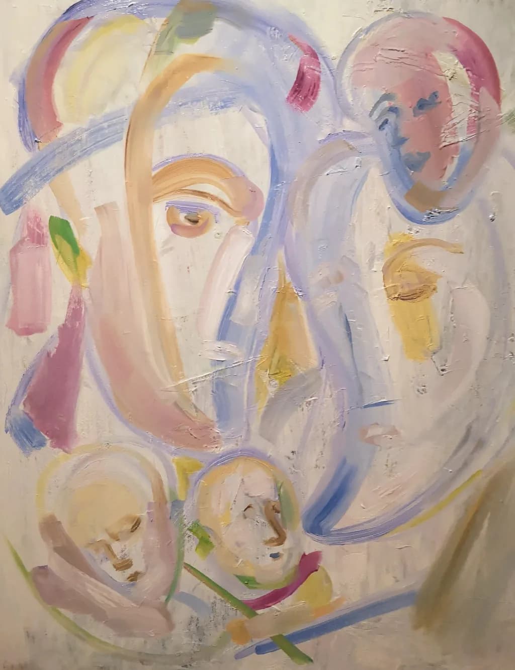 Emotional Echoes: A Colorful Journey Through Abstract Faces