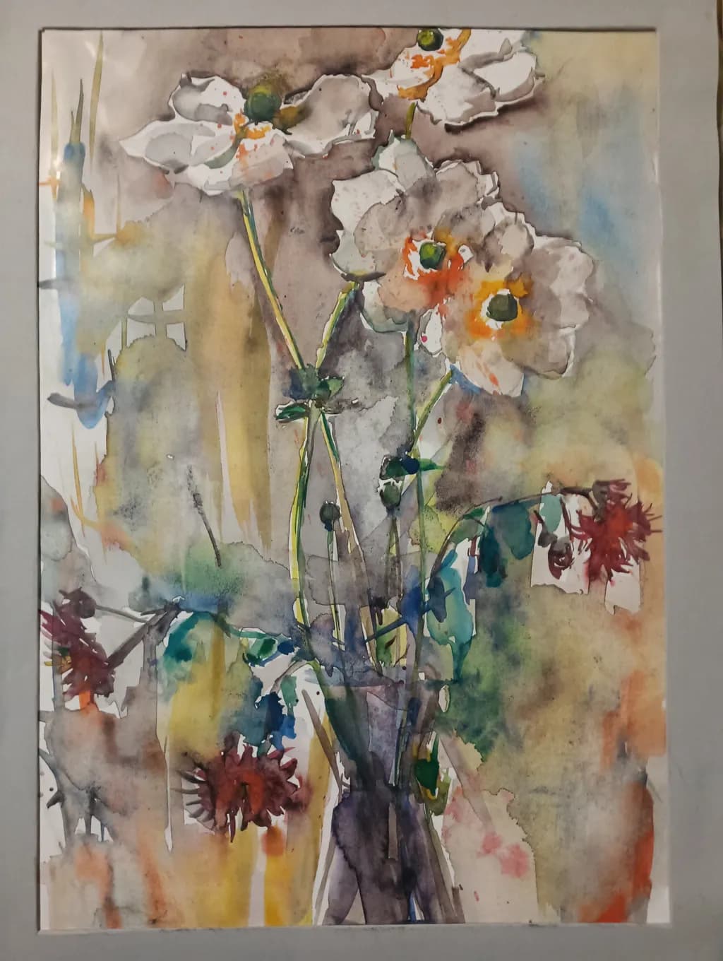 Whispers of Spring: A Watercolor Bouquet in Bloom