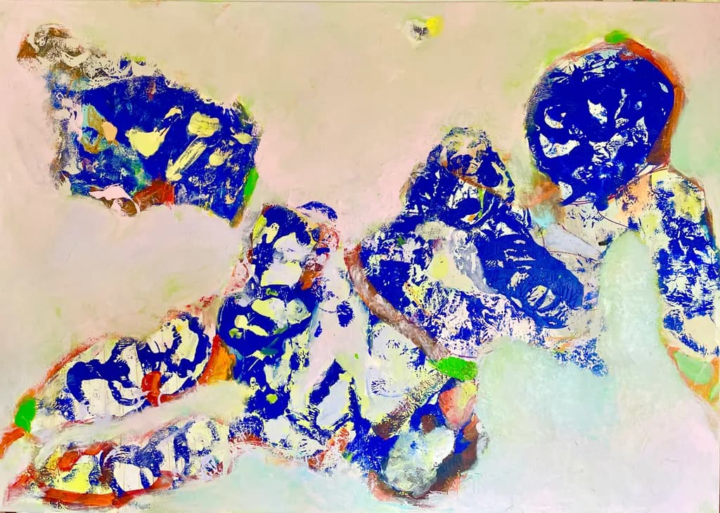 Vibrant Fluidity: An Abstract Expression of Color and Texture