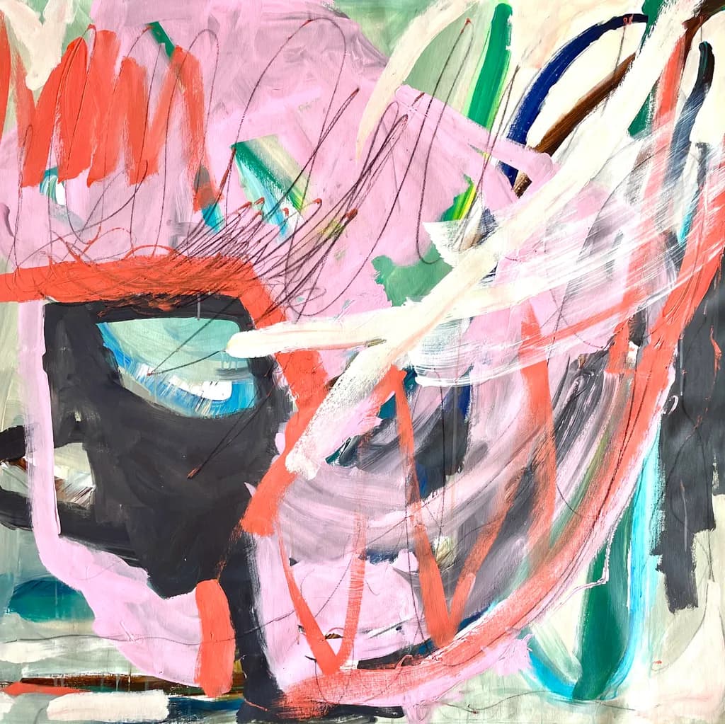 Vibrant Chaos: An Abstract Journey Through Color and Emotion