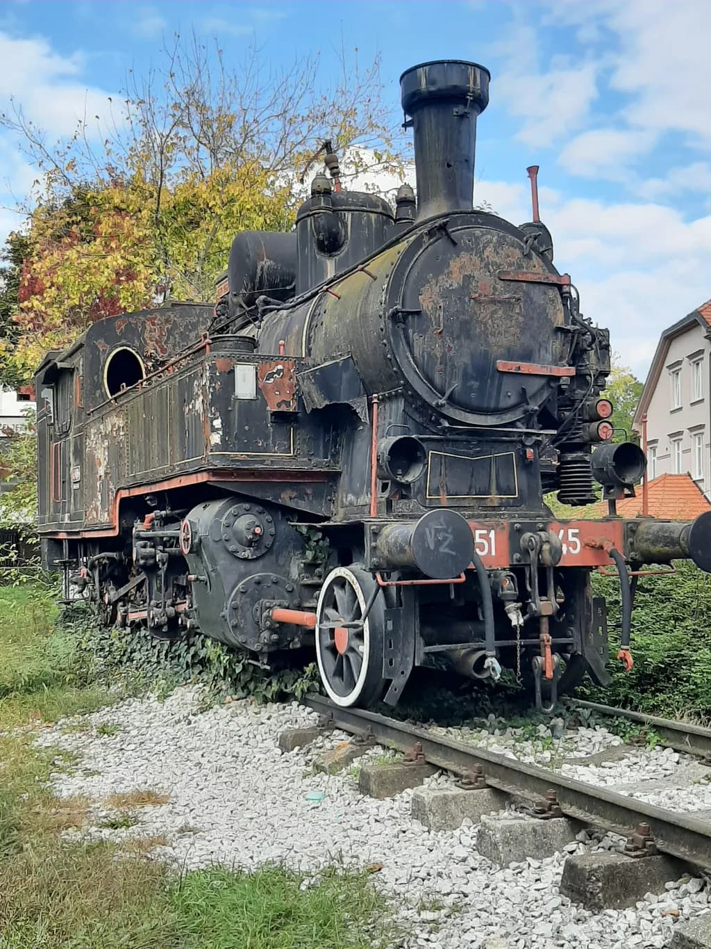 Rustic Reverie: The Timeless Charm of an Abandoned Steam Locomotive