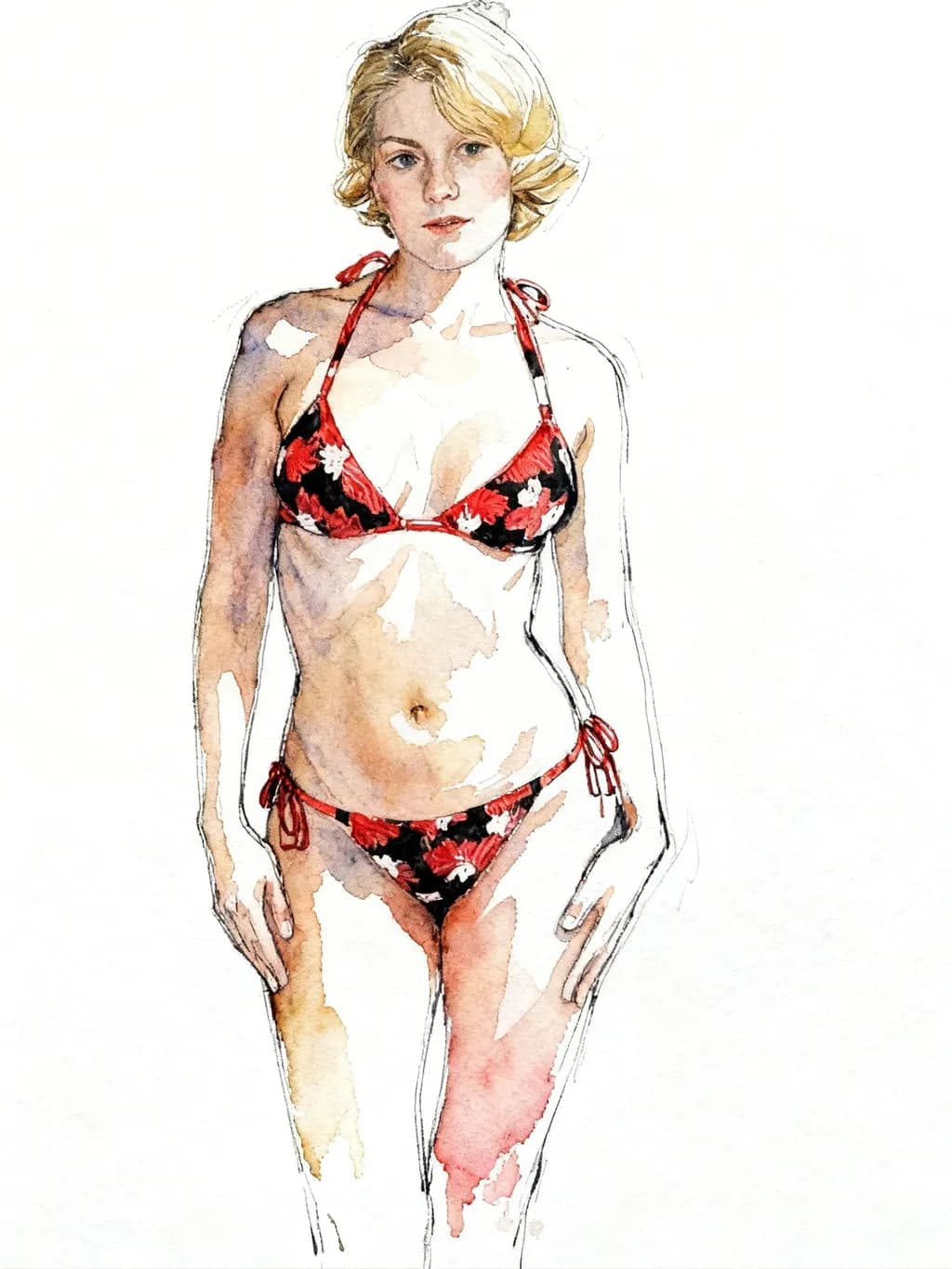 Female Portrait in Swimsuit