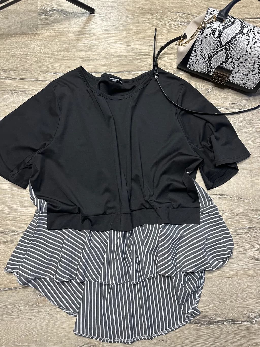 Layered Contrast Top