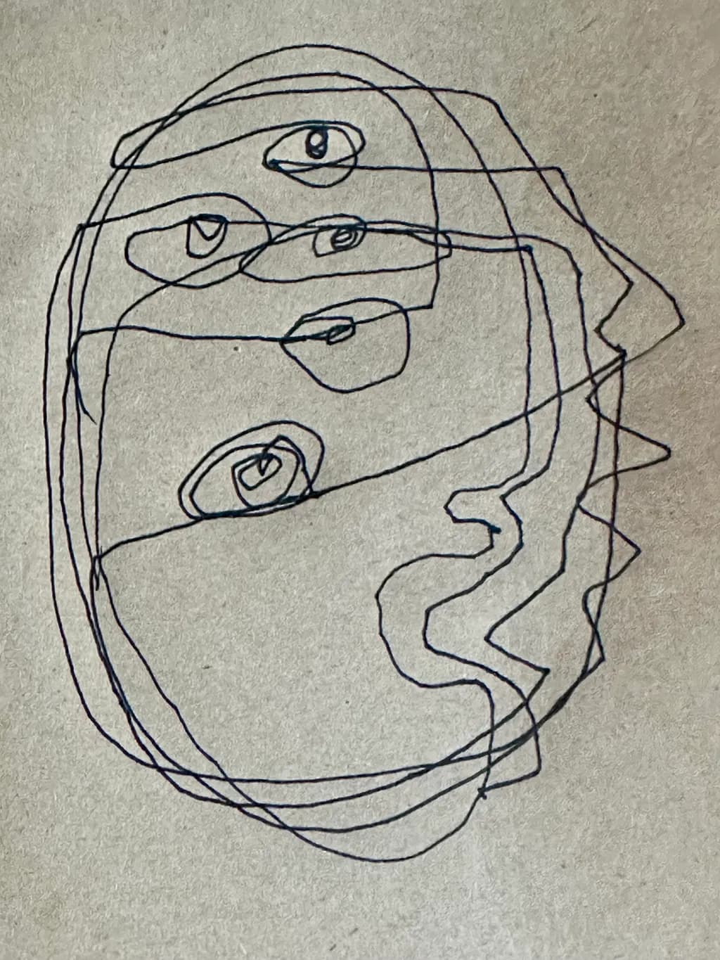 Whispers of Expression: An Abstract Journey Through Lines and Faces