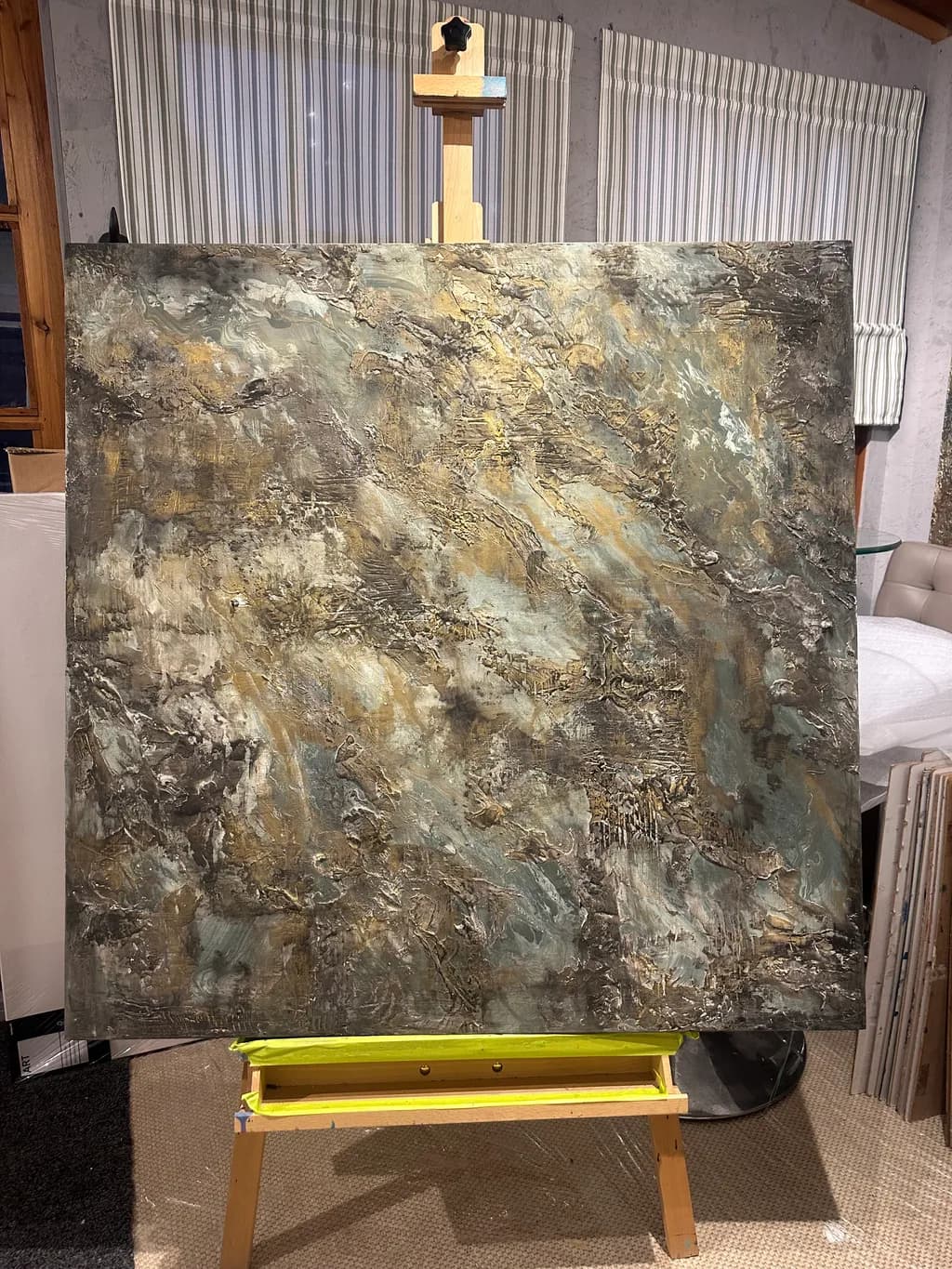 Whispers of Earth: An Abstract Journey Through Texture and Color