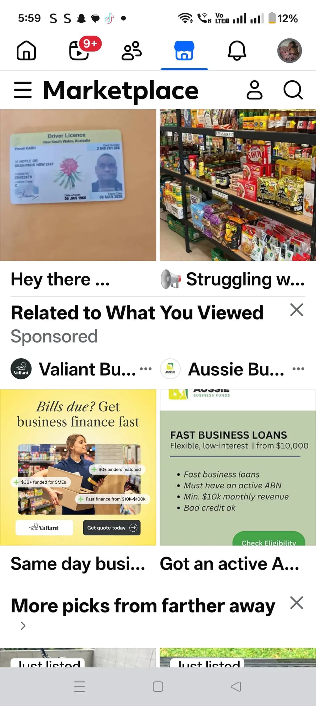 Marketplace Glimpse